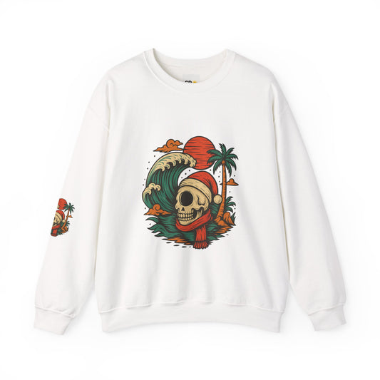 Skull Surf Kerst Sweater