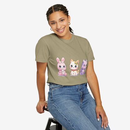 Schattig Pastel Dieren T-Shirt