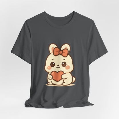 Schattig Kawaii Konijntje met Hart T-Shirt