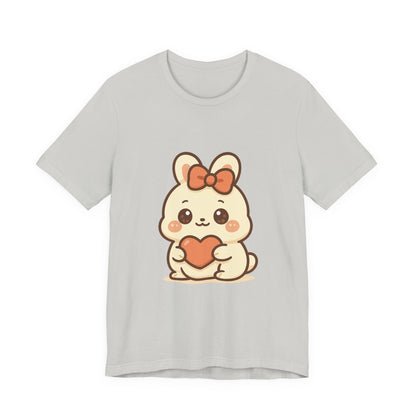 Schattig Kawaii Konijntje met Hart T-Shirt