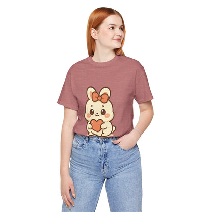 Schattig Kawaii Konijntje met Hart T-Shirt
