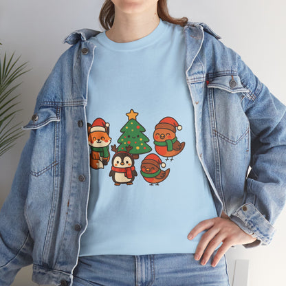 Kerst Bosdieren T-Shirt