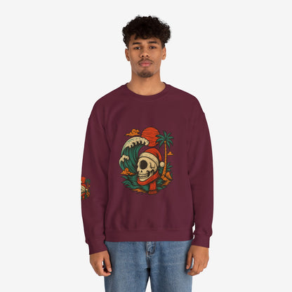 Skull Surf Kerst Sweater