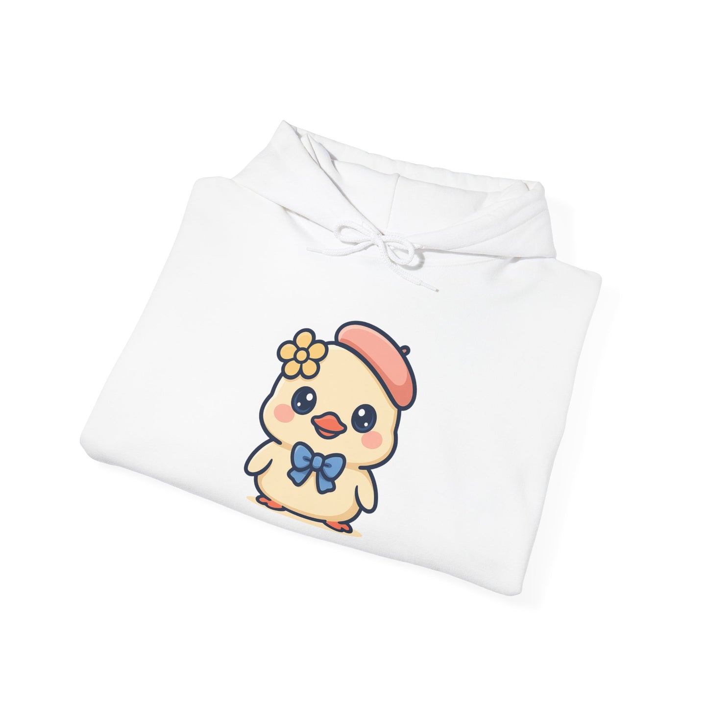 Kawaii Kuiken Hoodie – Met Baret en Bloemetje