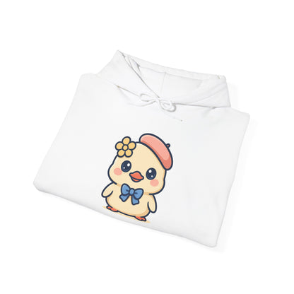 Kawaii Kuiken Hoodie – Met Baret en Bloemetje