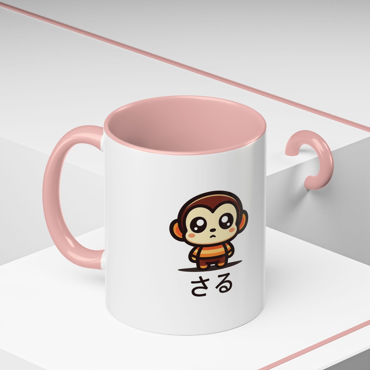 Cute Saru Accent Koffie Mok