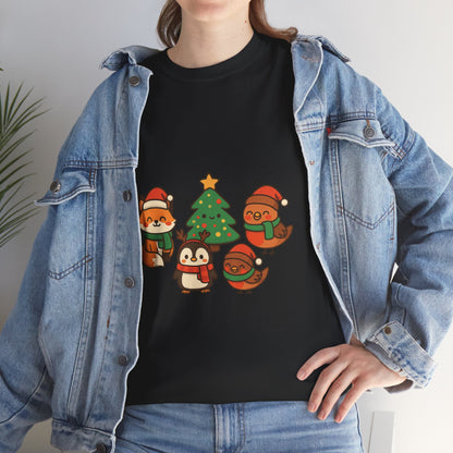 Kerst Bosdieren T-Shirt
