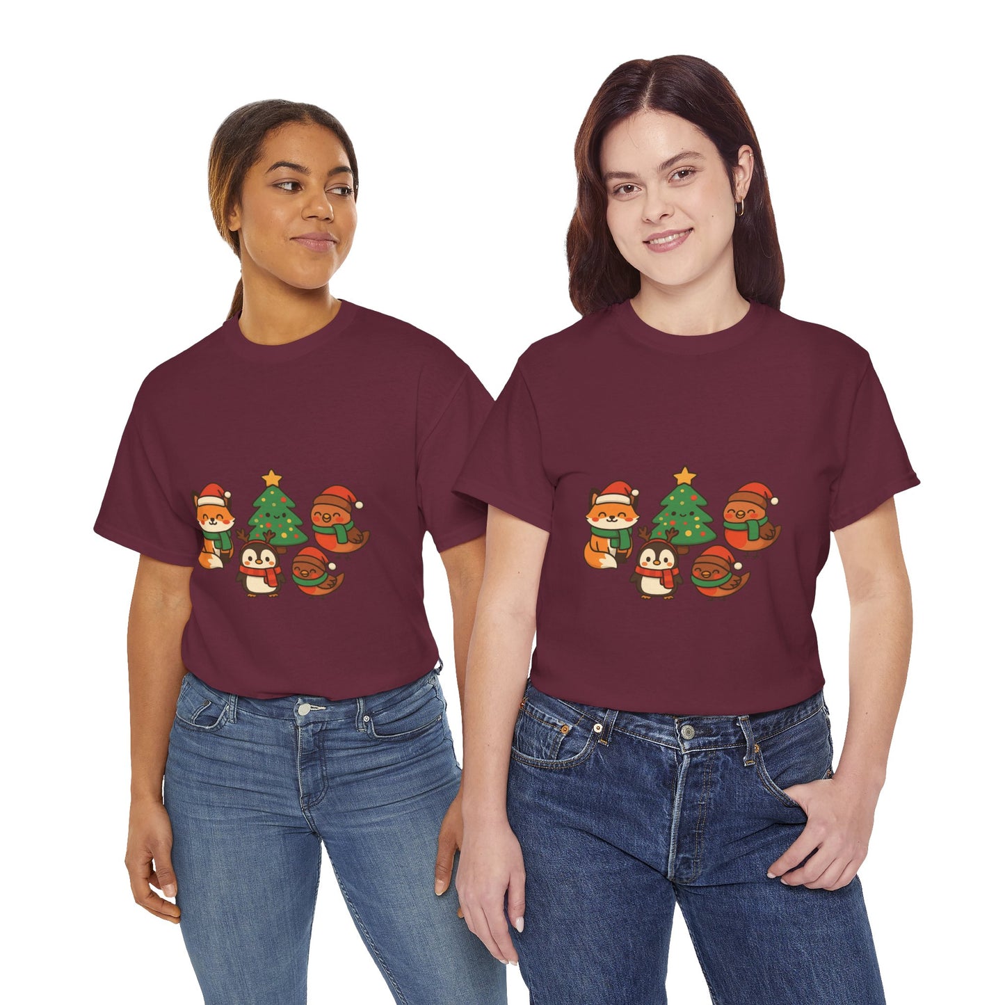 Kerst Bosdieren T-Shirt