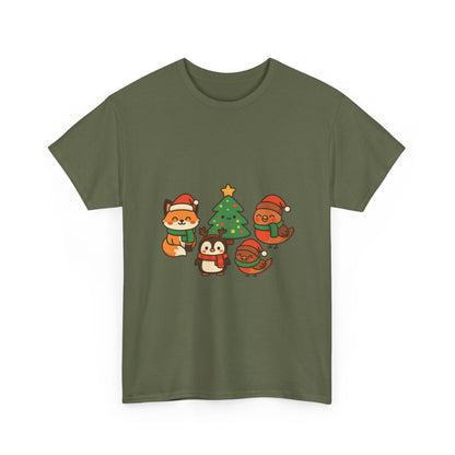 Kerst Bosdieren T-Shirt