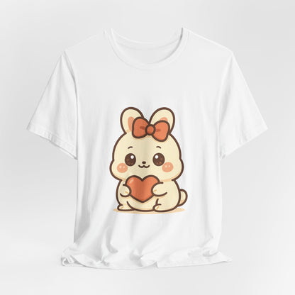 Schattig Kawaii Konijntje met Hart T-Shirt