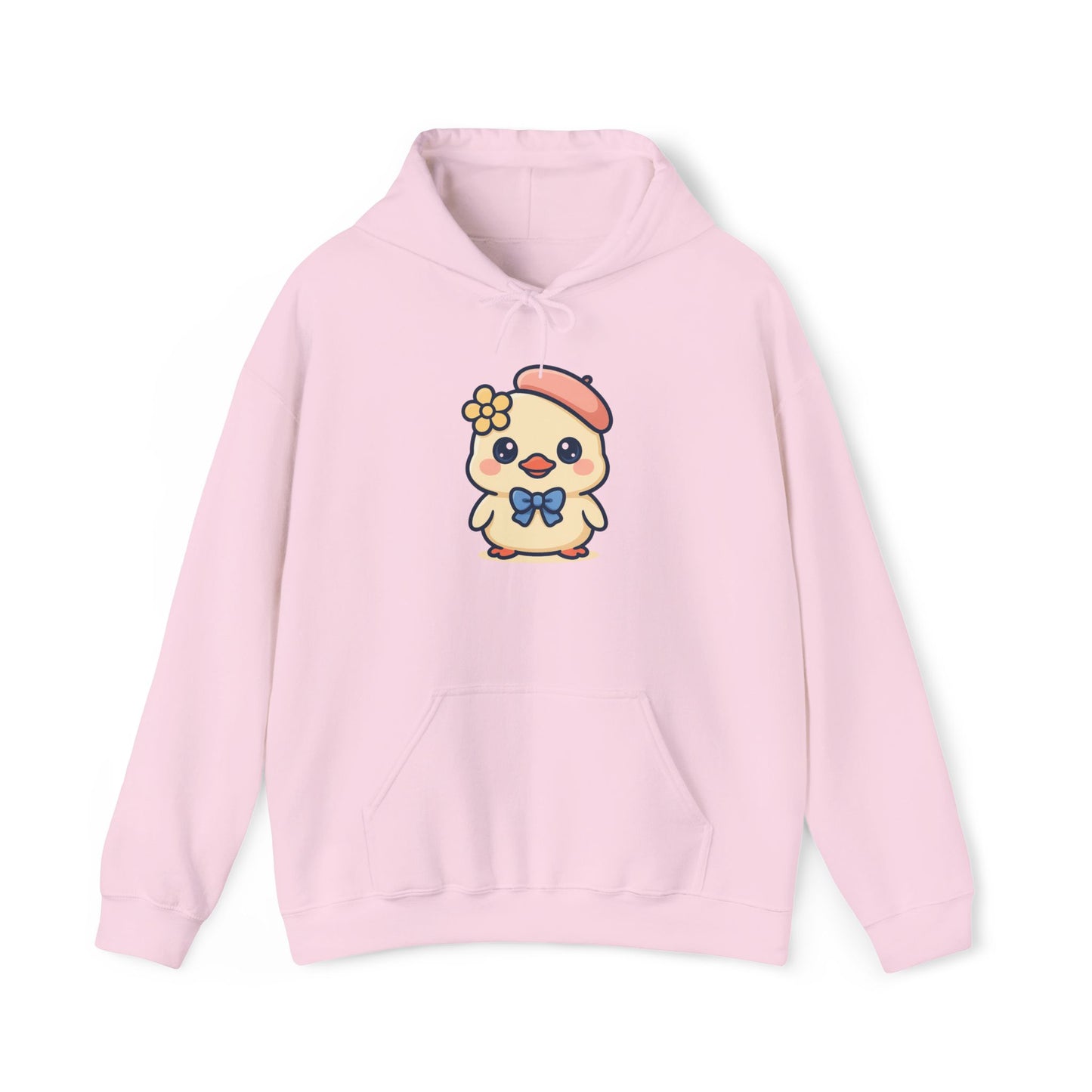 Kawaii Kuiken Hoodie – Met Baret en Bloemetje