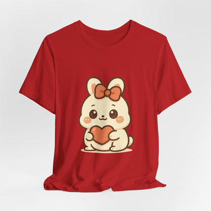 Schattig Kawaii Konijntje met Hart T-Shirt