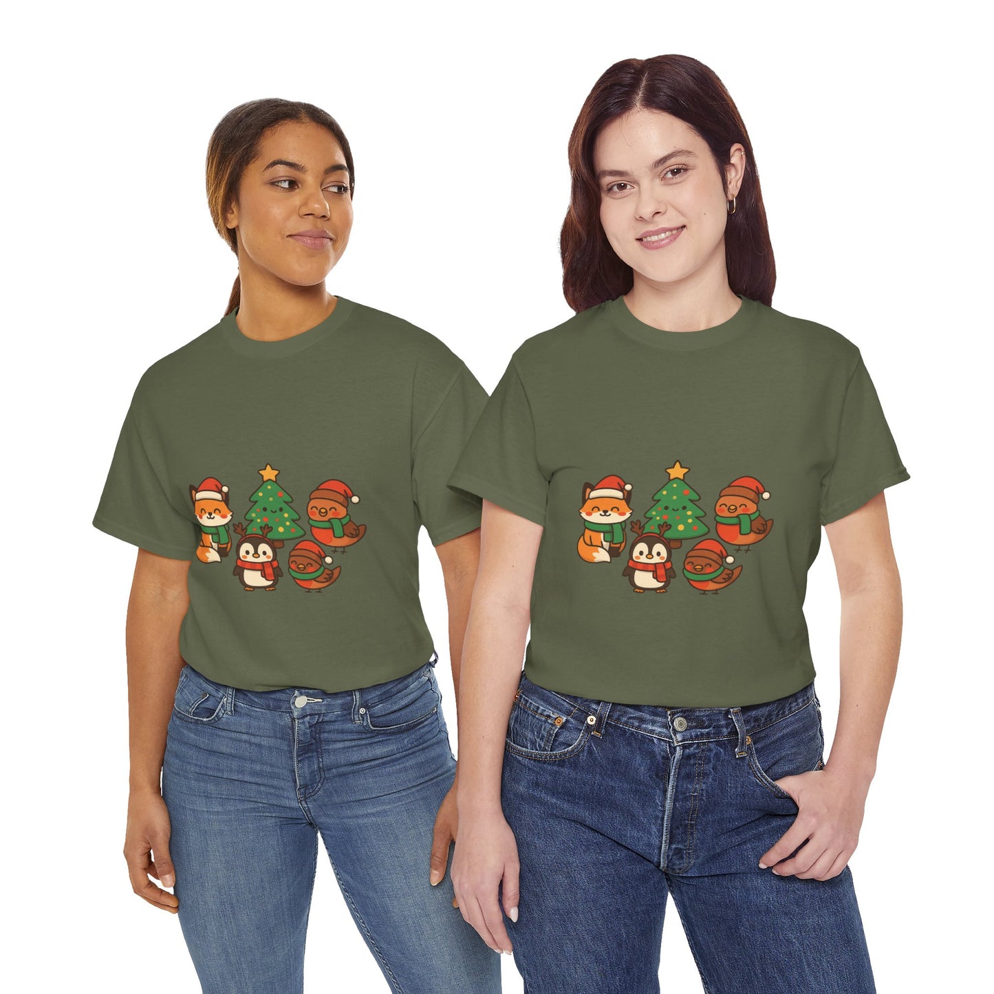 Kerst Bosdieren T-Shirt