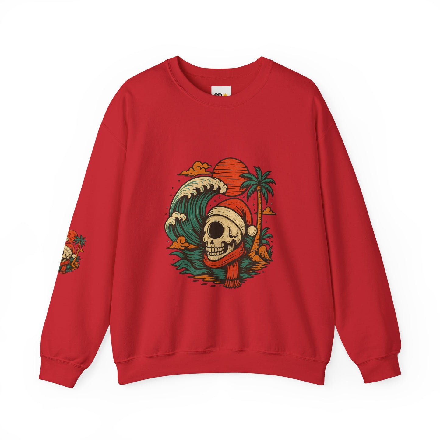 Skull Surf Kerst Sweater