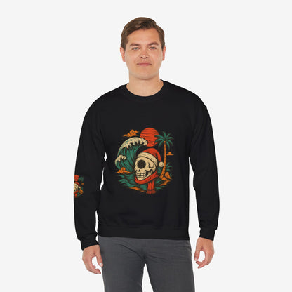 Skull Surf Kerst Sweater