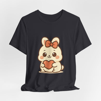 Schattig Kawaii Konijntje met Hart T-Shirt