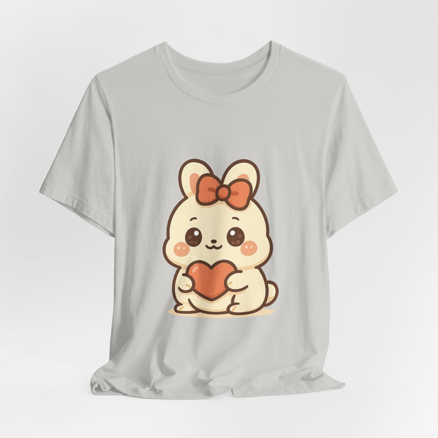 Schattig Kawaii Konijntje met Hart T-Shirt