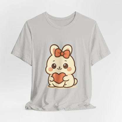 Schattig Kawaii Konijntje met Hart T-Shirt