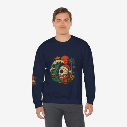 Skull Surf Kerst Sweater