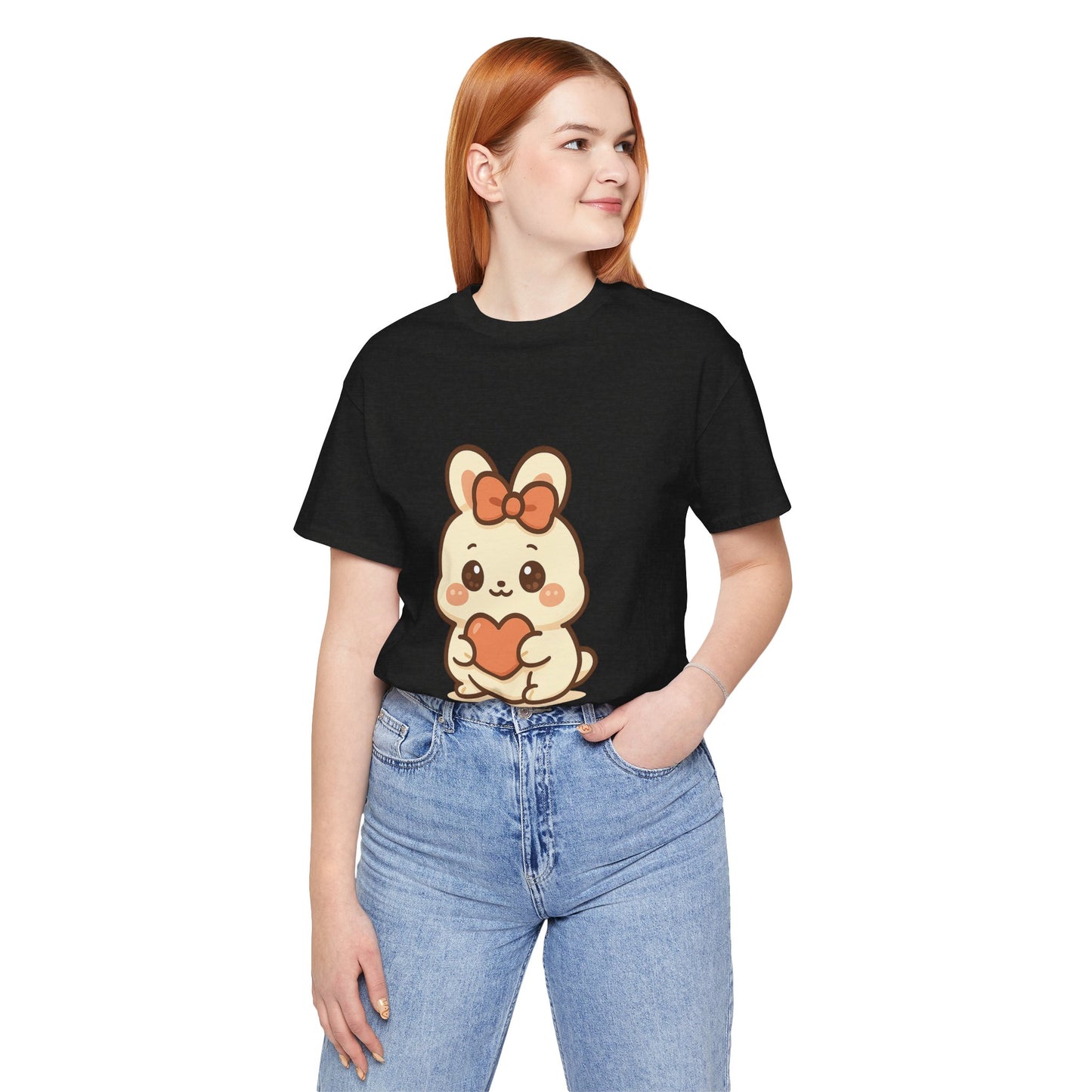 Schattig Kawaii Konijntje met Hart T-Shirt