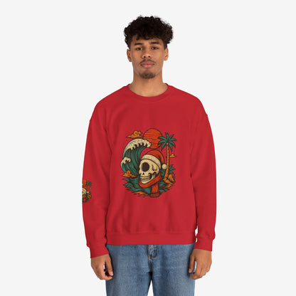 Skull Surf Kerst Sweater