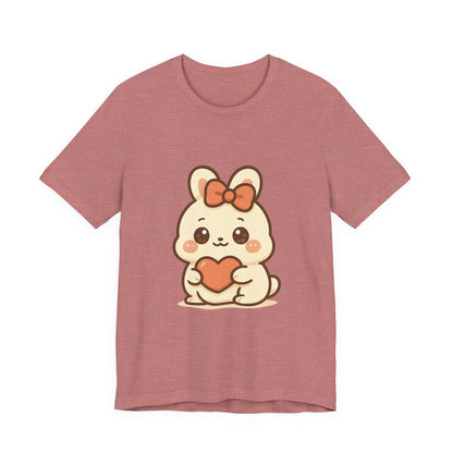Schattig Kawaii Konijntje met Hart T-Shirt