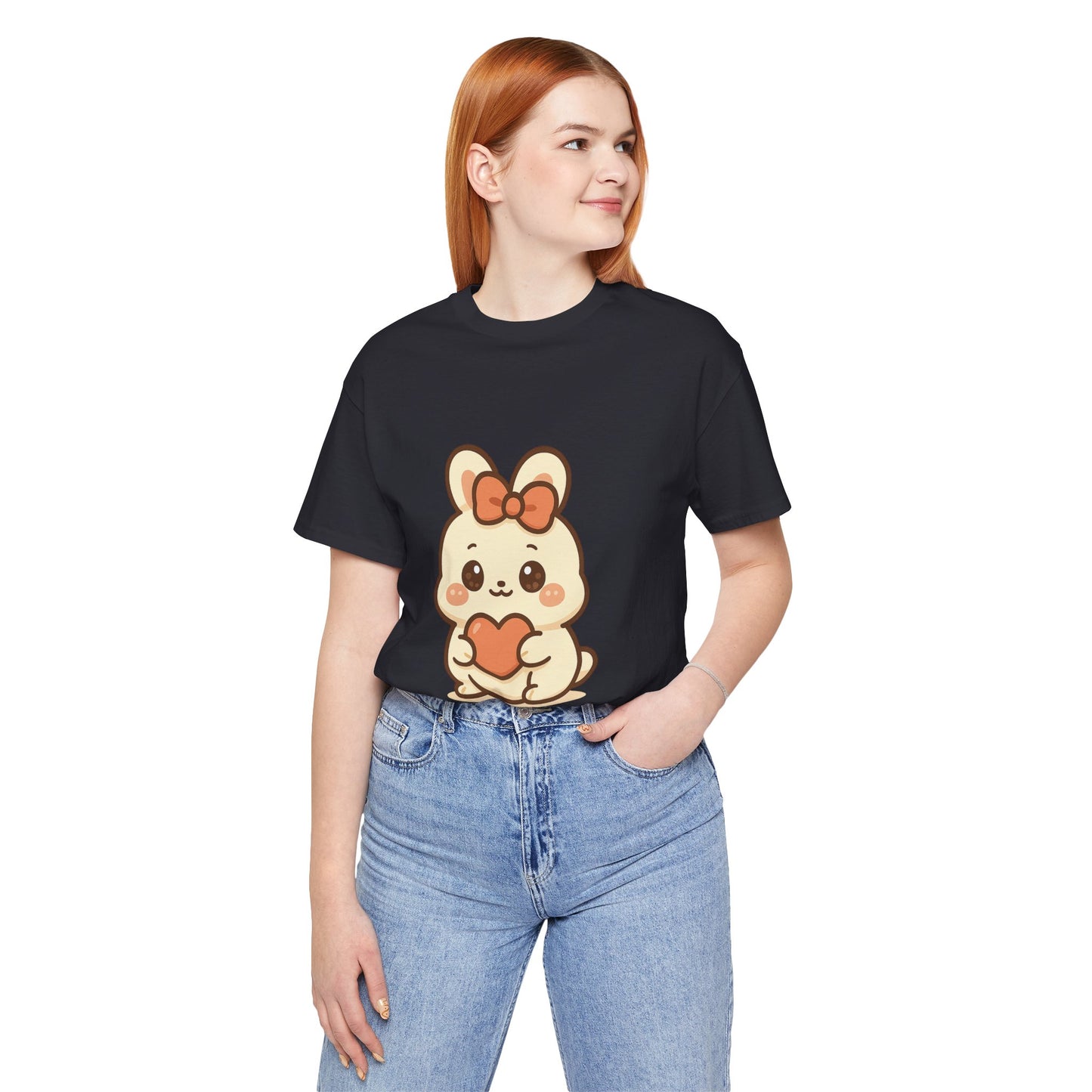 Schattig Kawaii Konijntje met Hart T-Shirt