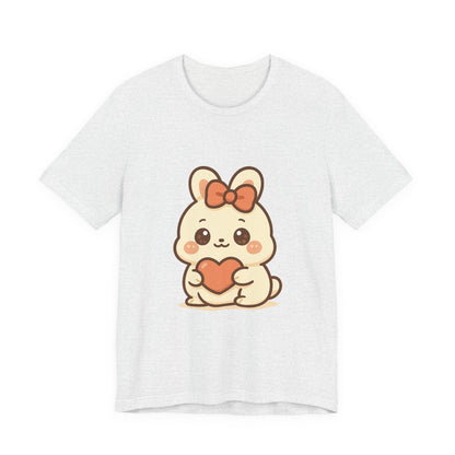 Schattig Kawaii Konijntje met Hart T-Shirt