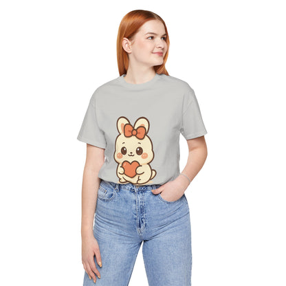 Schattig Kawaii Konijntje met Hart T-Shirt