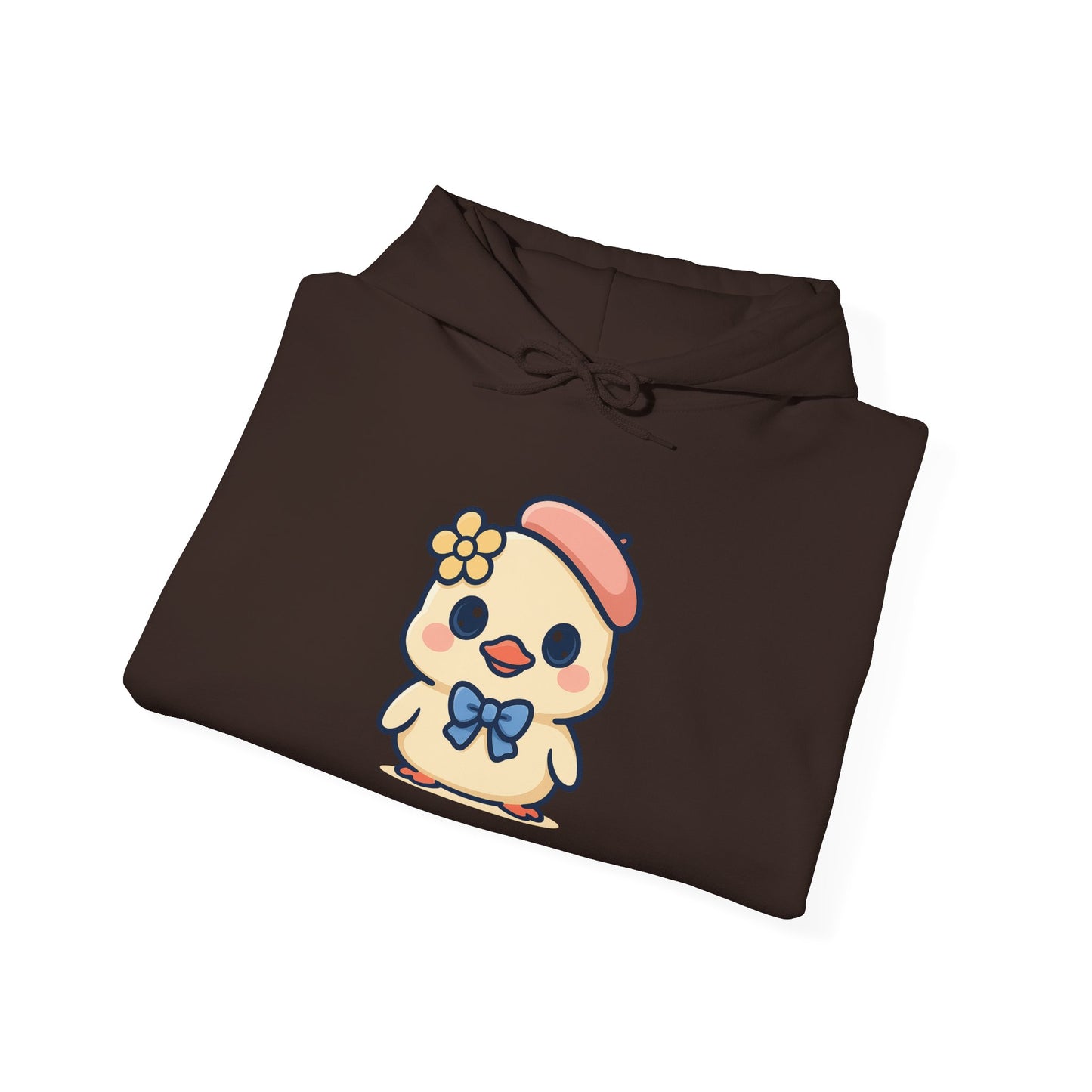 Kawaii Kuiken Hoodie – Met Baret en Bloemetje