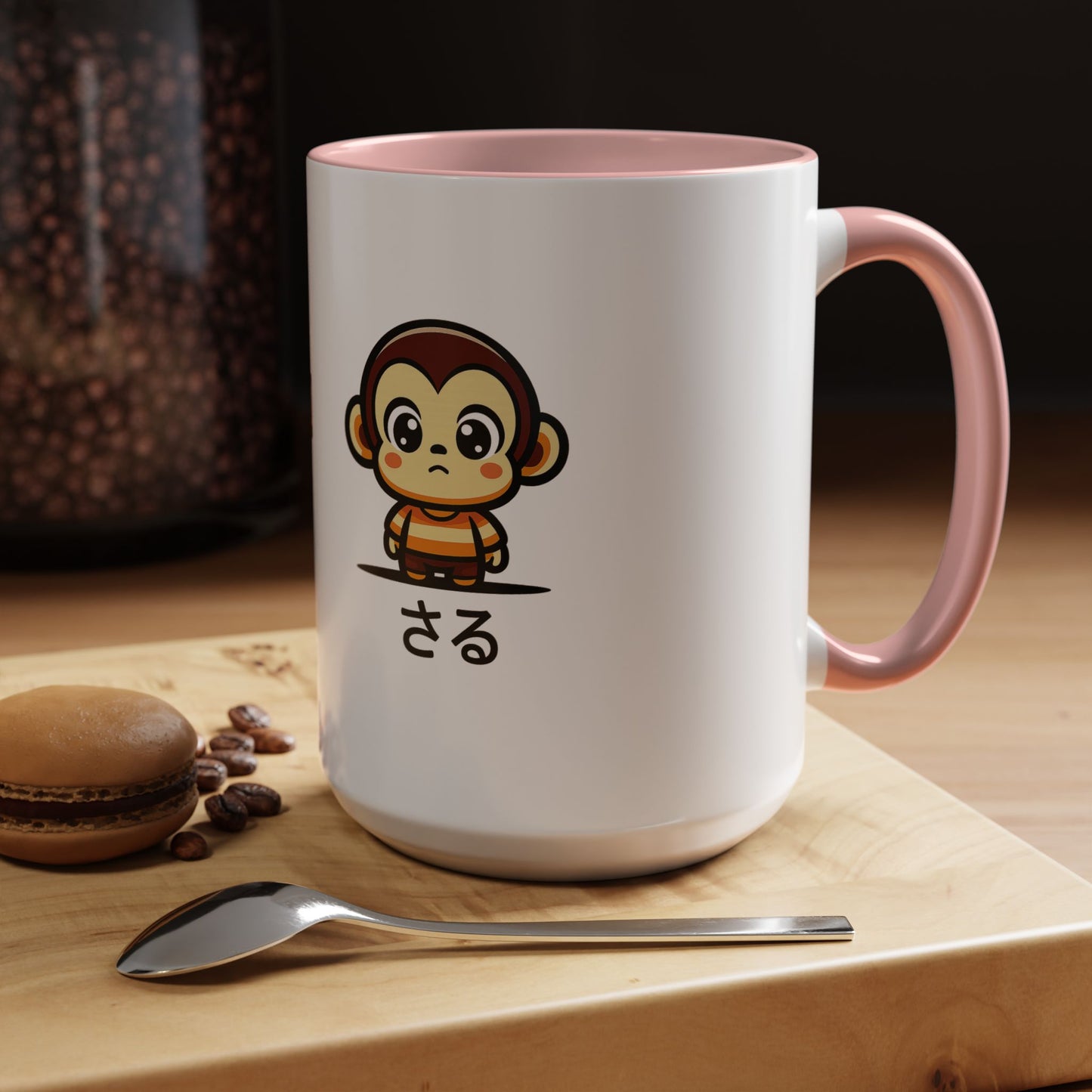 Cute Saru Accent Koffie Mok