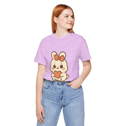 Schattig Kawaii Konijntje met Hart T-Shirt