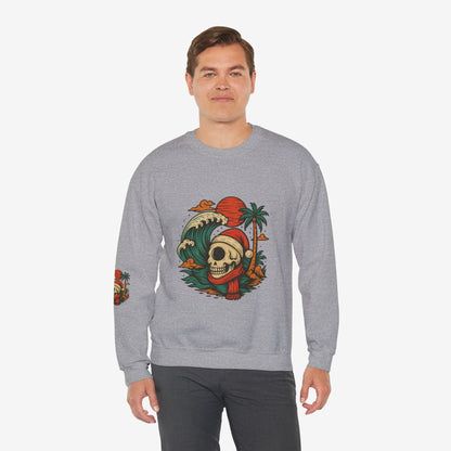 Skull Surf Kerst Sweater