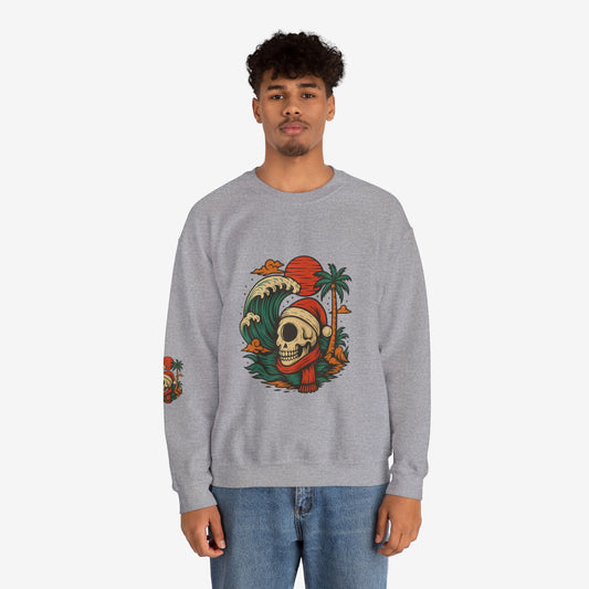 Skull Surf Kerst Sweater