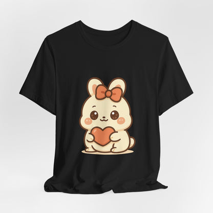 Schattig Kawaii Konijntje met Hart T-Shirt