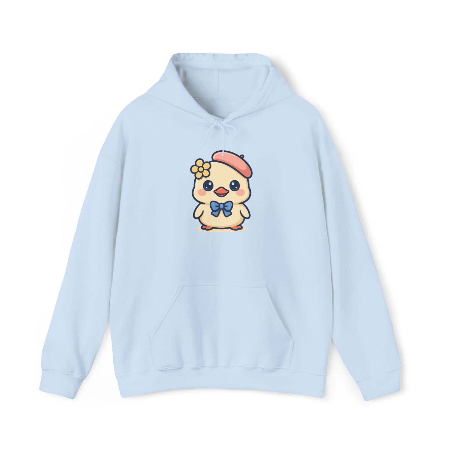 Kawaii Kuiken Hoodie – Met Baret en Bloemetje