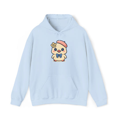 Kawaii Kuiken Hoodie – Met Baret en Bloemetje