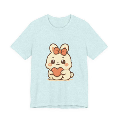 Schattig Kawaii Konijntje met Hart T-Shirt