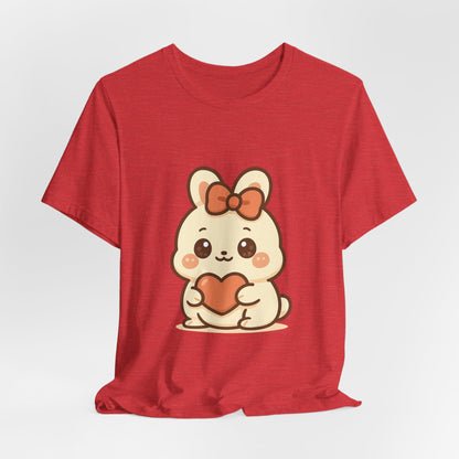 Schattig Kawaii Konijntje met Hart T-Shirt