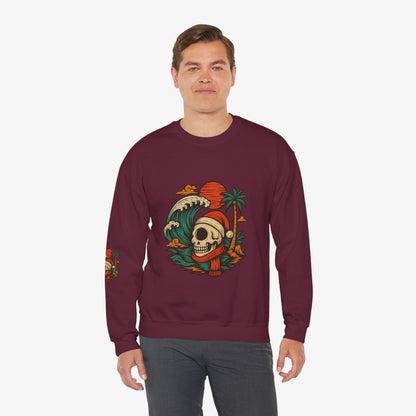 Skull Surf Kerst Sweater