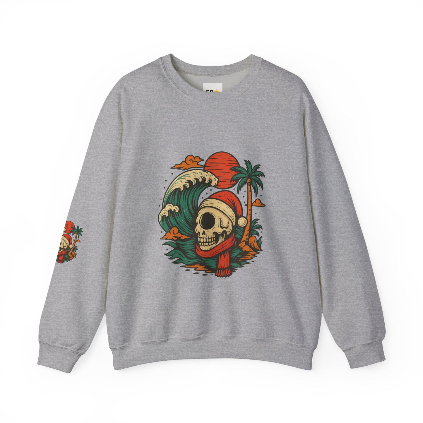 Skull Surf Kerst Sweater