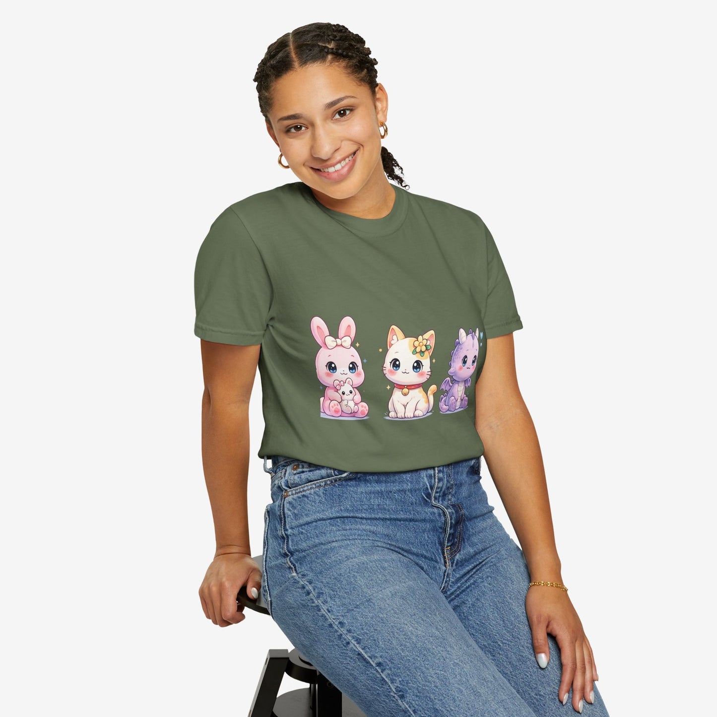 Schattig Pastel Dieren T-Shirt