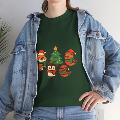 Kerst Bosdieren T-Shirt
