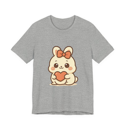 Schattig Kawaii Konijntje met Hart T-Shirt
