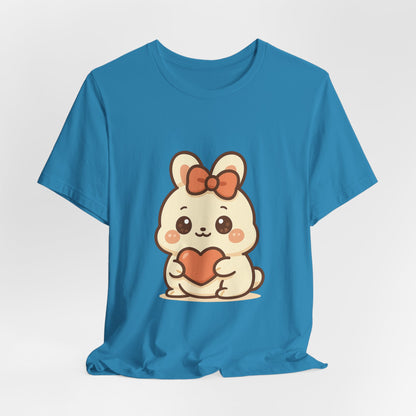Schattig Kawaii Konijntje met Hart T-Shirt