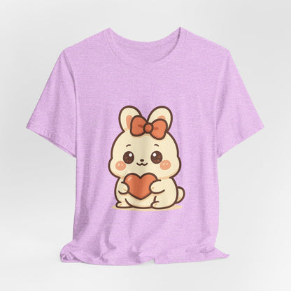 Schattig Kawaii Konijntje met Hart T-Shirt