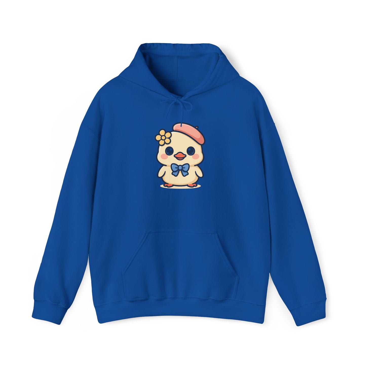 Kawaii Kuiken Hoodie – Met Baret en Bloemetje
