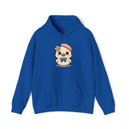 Kawaii Kuiken Hoodie – Met Baret en Bloemetje