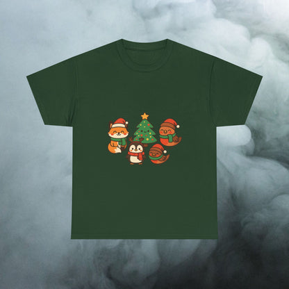 Kerst Bosdieren T-Shirt