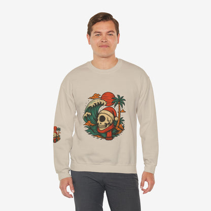 Skull Surf Kerst Sweater